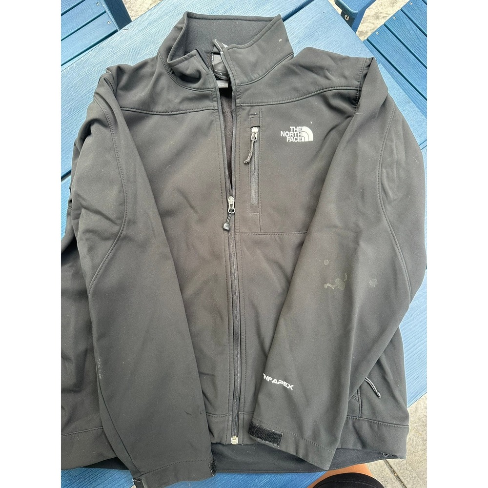 The North Face Apex Bionic Softshell Jacket Mens Large Black Windproof Fleece